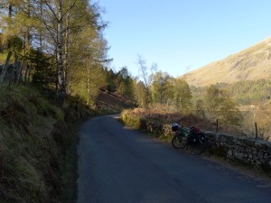 perfekte bike lane rund um harrop tarn