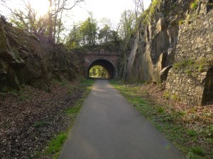 radweg am clyde auf alter bahntrasse