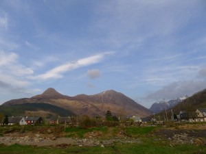 blick zurück aus glencoe village