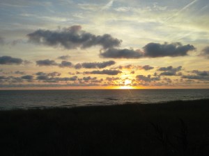 Romantischer Sonnenuntergang