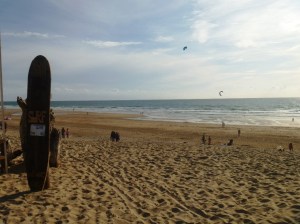 Strandabschnitt für Surfer und Kiter